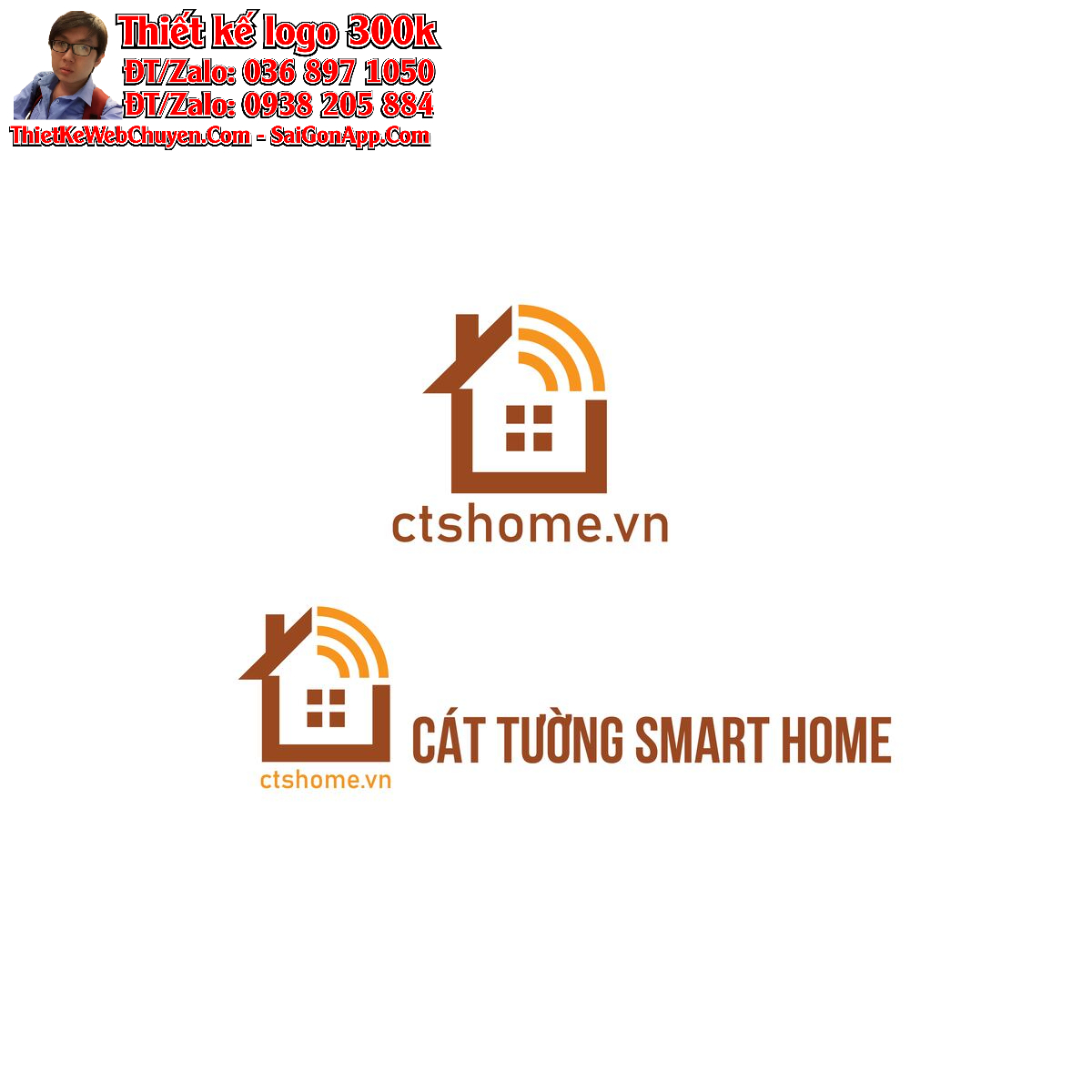 Thiết kế logo Thiết bị Nhà Thông Minh Cát Tường