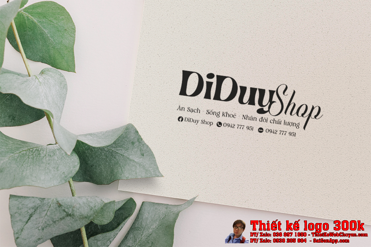 Chi tiết Thiết kế logo Thực phẩm DiDuy Shop 3