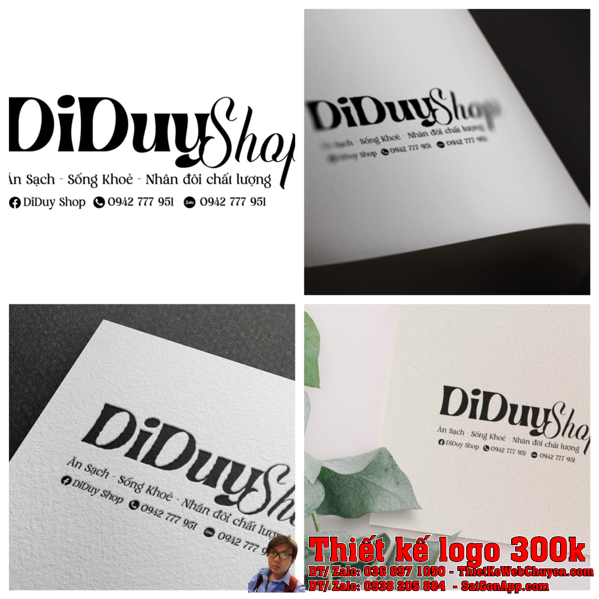 Toàn cảnh Thiết kế logo Thực phẩm DiDuy Shop