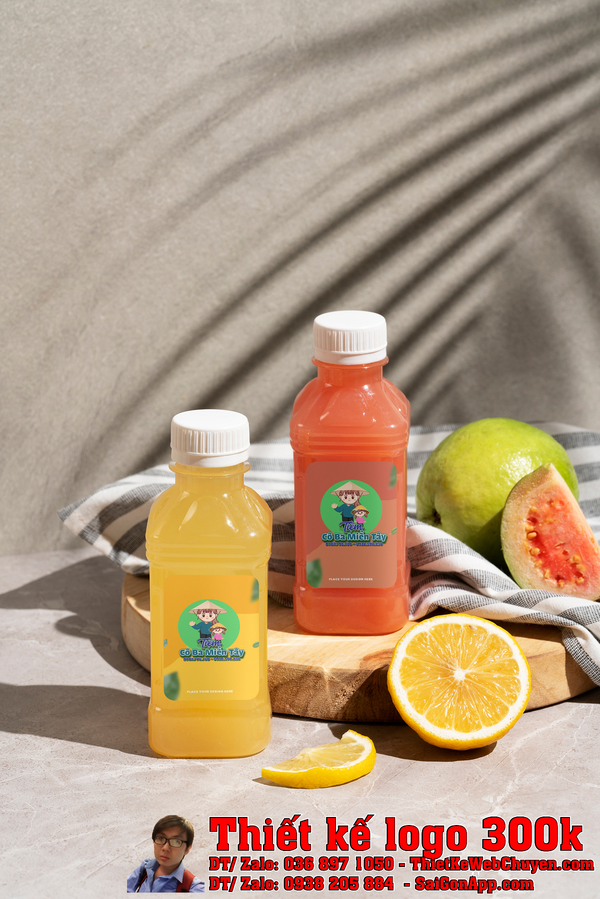 Ứng dụng logo Tiệm Cô Ba Miền Tây