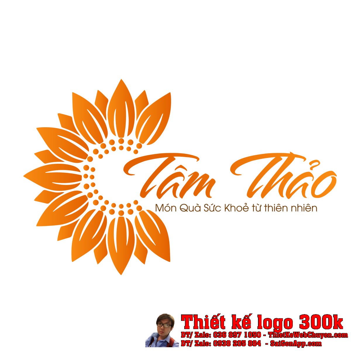Thiết kế logo Trà thảo mộc Tâm Thảo Thiết kế logo Trà thảo mộc Tâm Thảo