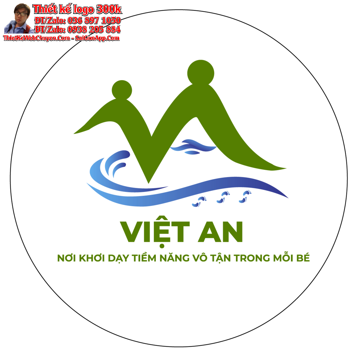 Thiết kế logo Trường mầm non Việt An