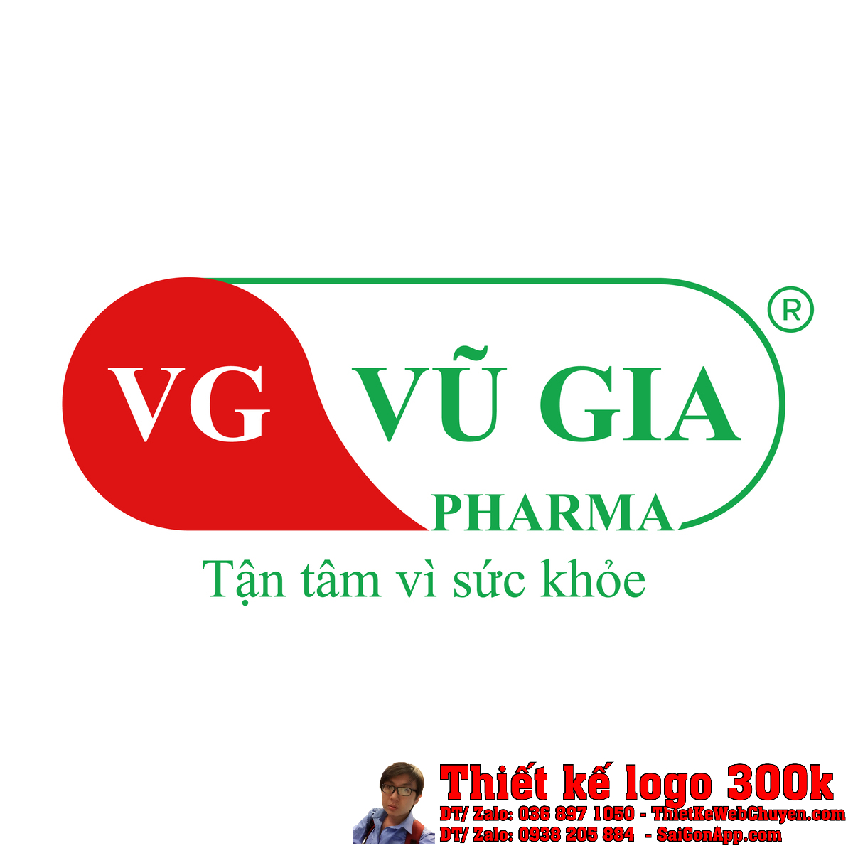 Thiết kế logo VG Pharma mẫu 1