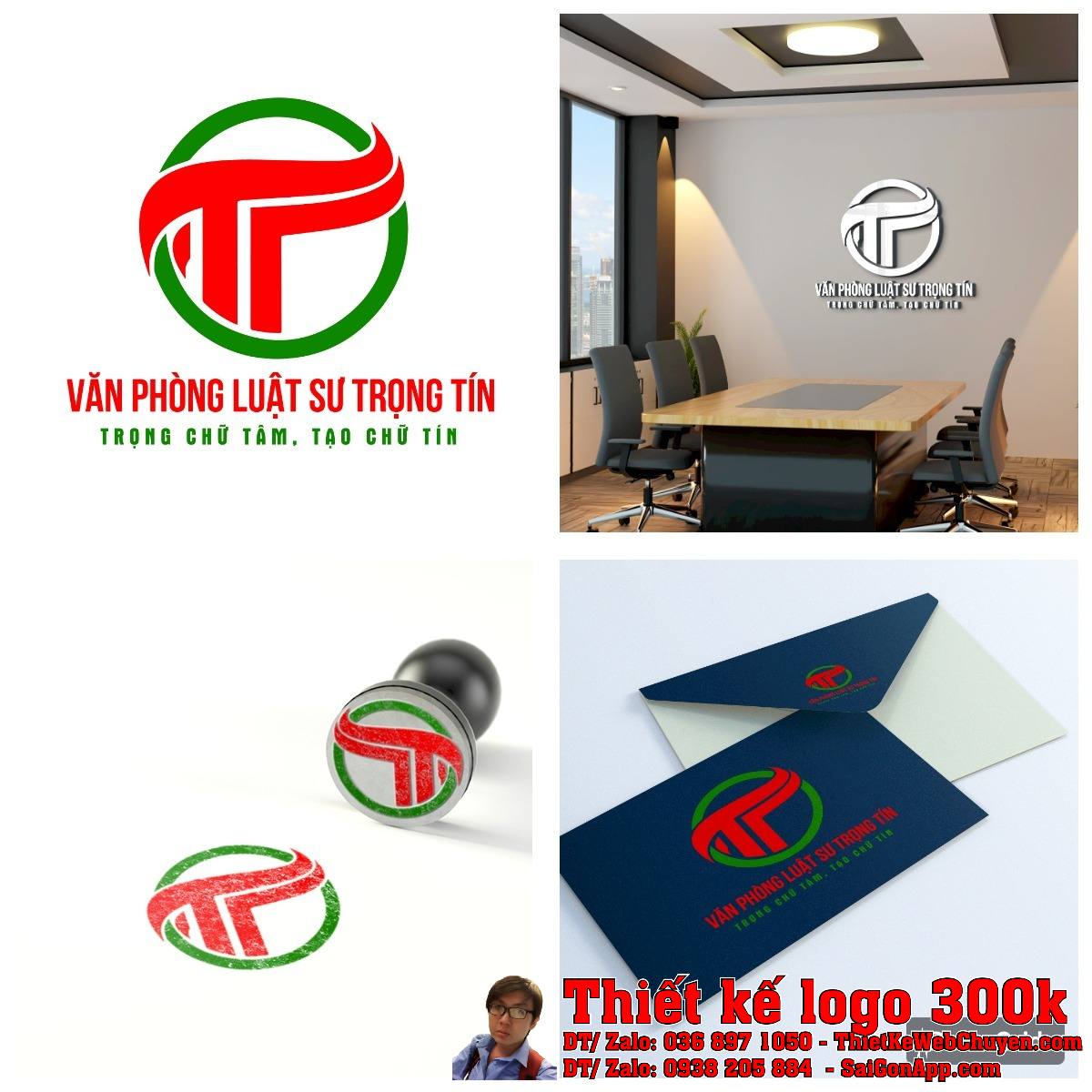 Ý tưởng Thiết kế logo Văn phòng Luật sư Trọng Tín