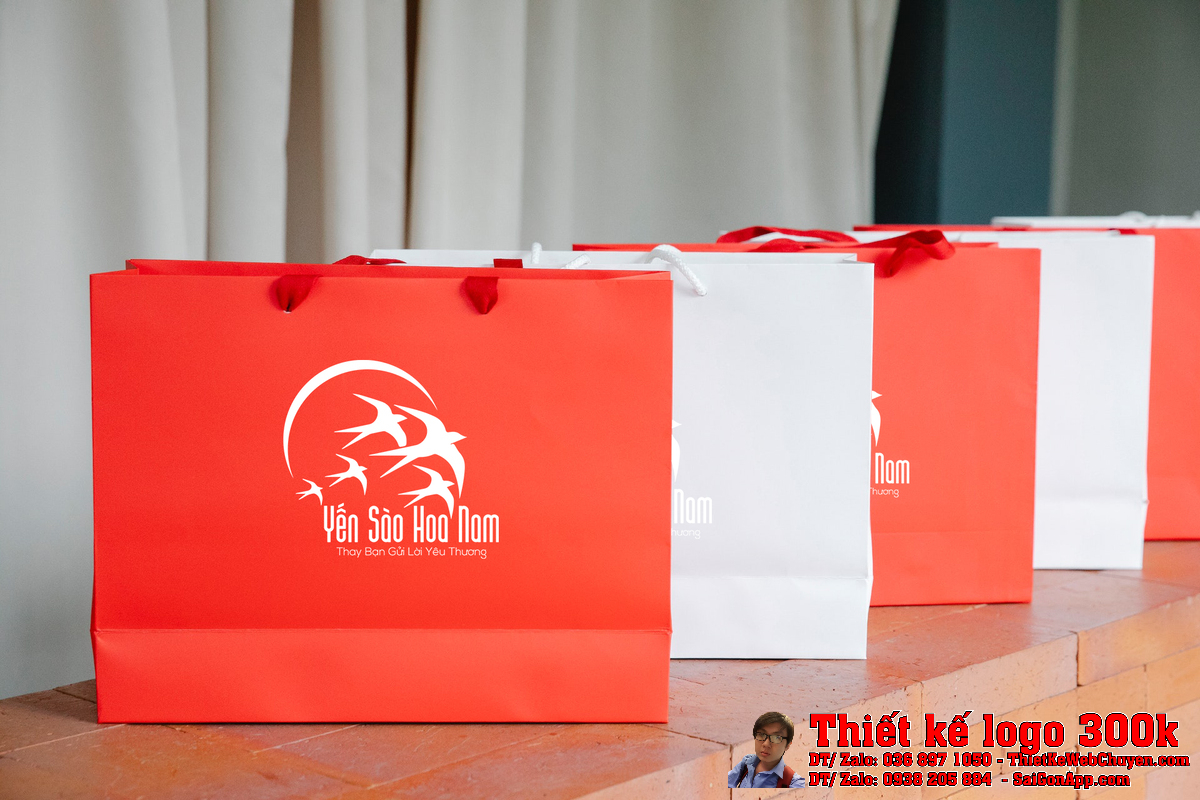 Phiên bản màu sắc khác của Thiết kế logo Yến Sào Hoa Nam
