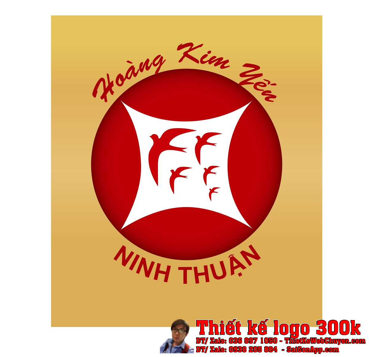 Thiết kế logo Yến Sào Hoàng Kim Yến Thiết kế logo Yến Sào Hoàng Kim Yến