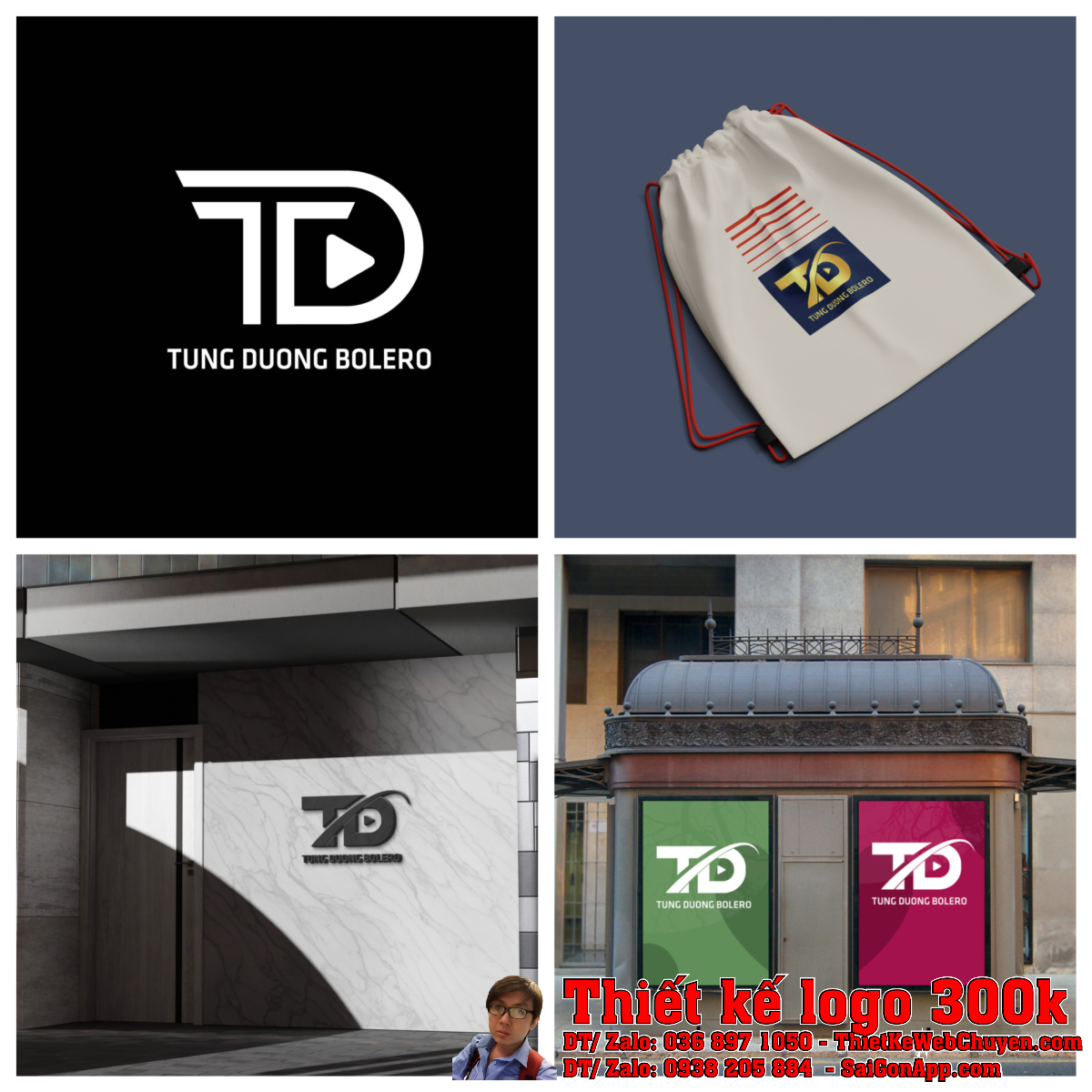 Chi tiết đường nét Thiết kế logo âm nhạc Tùng Dương Bolero