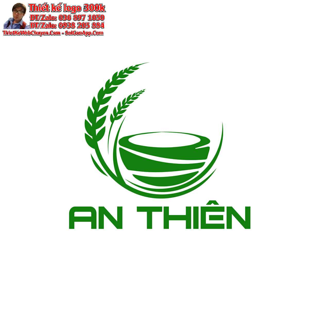 Thiết kế logo ẩm thực An Thiên