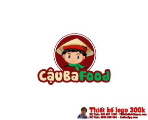 Thiết kế logo ăn vặt Cậu Ba Foodie