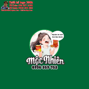 Thiết kế logo ăn vặt Mộc Nhiên