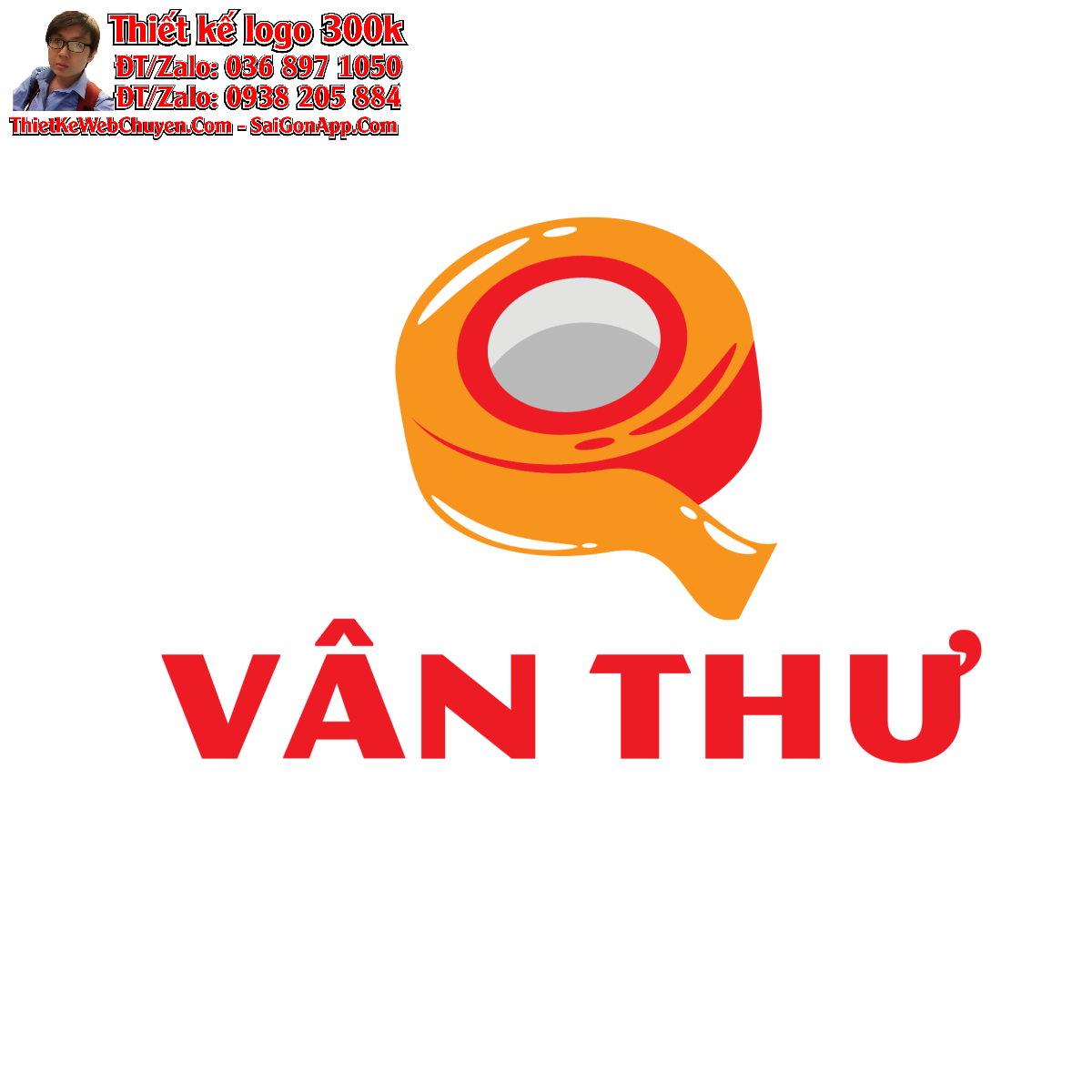 Thiết kế logo băng keo Vân Thư