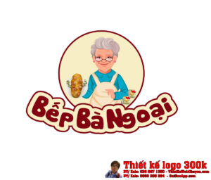 Thiết kế logo bánh nướng rau câu Bếp Bà Ngoại
