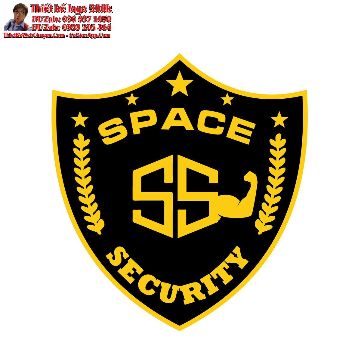 Thiết kế logo bảo vệ Space Security