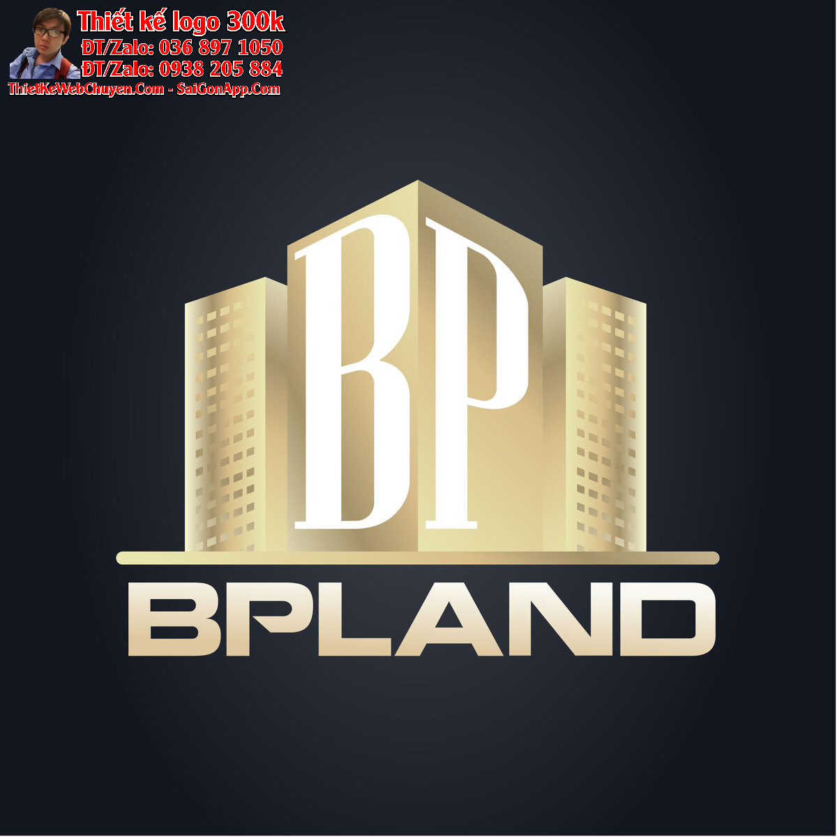 Thiết kế logo bất động sản BP Land