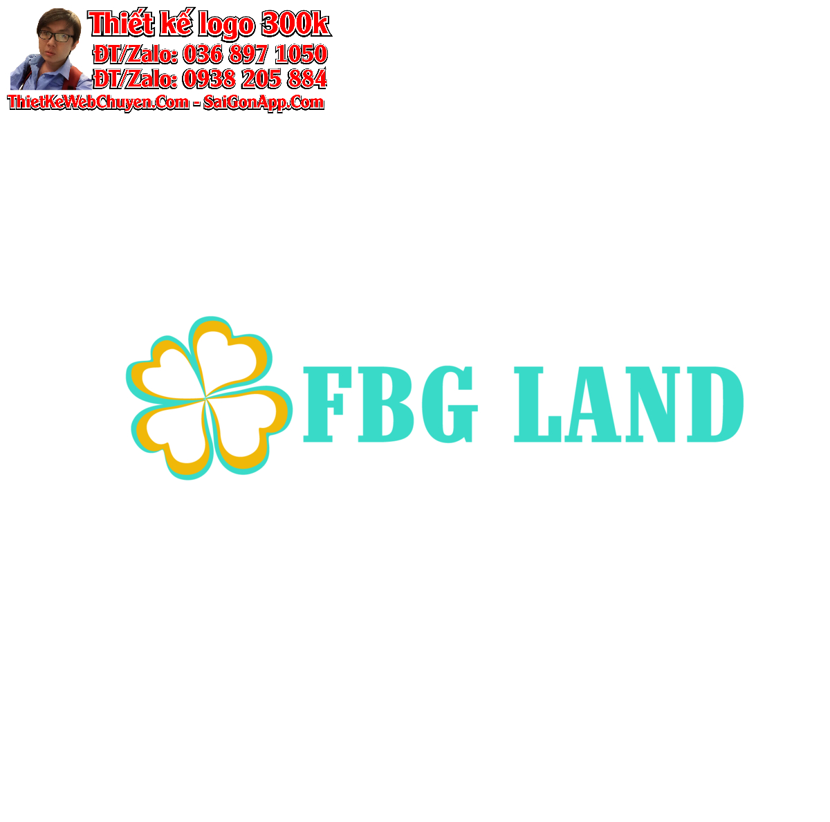 Thiết kế logo bất động sản FBGH (FBG Home)