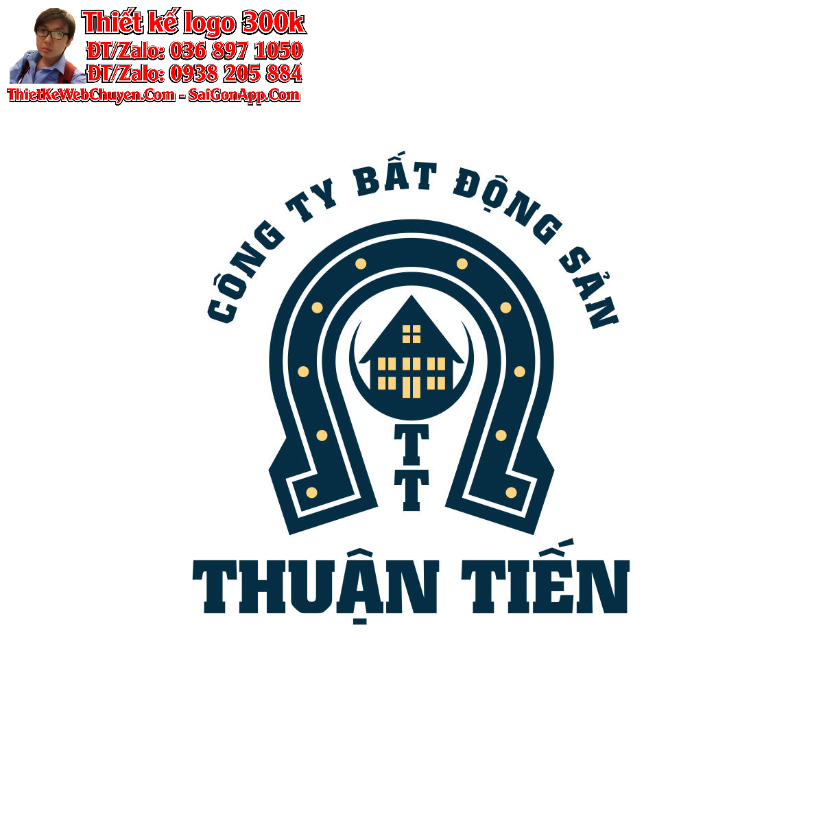 Thiết kế logo bất động sản Thuận Tiến