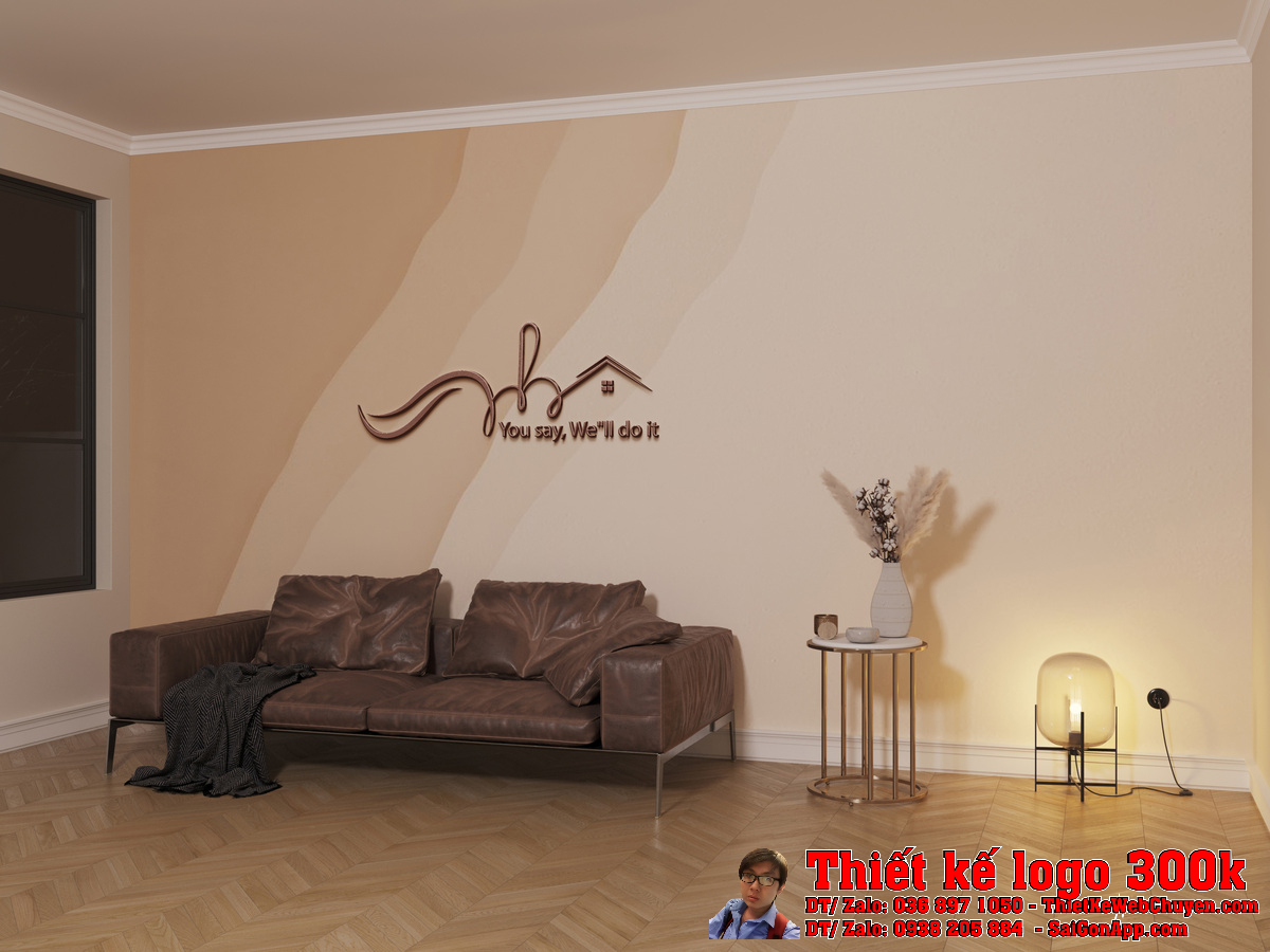 Ứng dụng logo An Home trên bảng hiệu