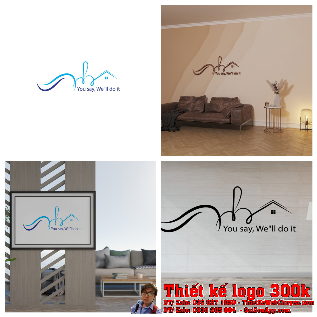 Tổng thể bộ nhận diện thương hiệu An Home