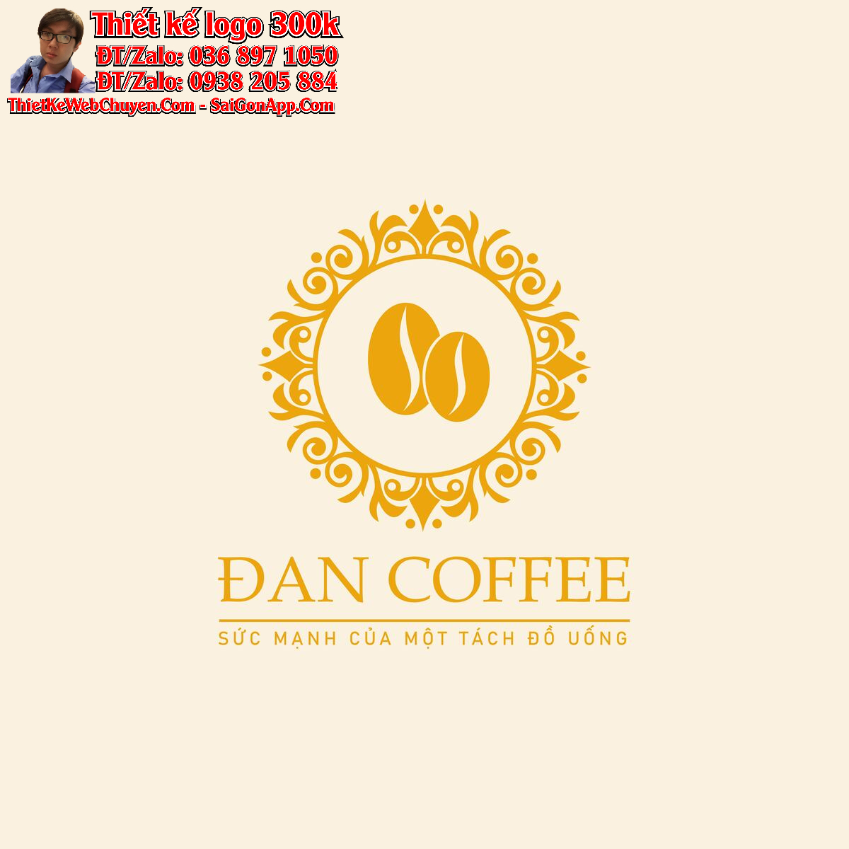 Thiết kế logo cà phê DAN COFFEE