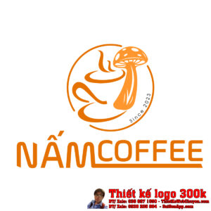 Thiết kế logo cà phê NẤM COFFEE