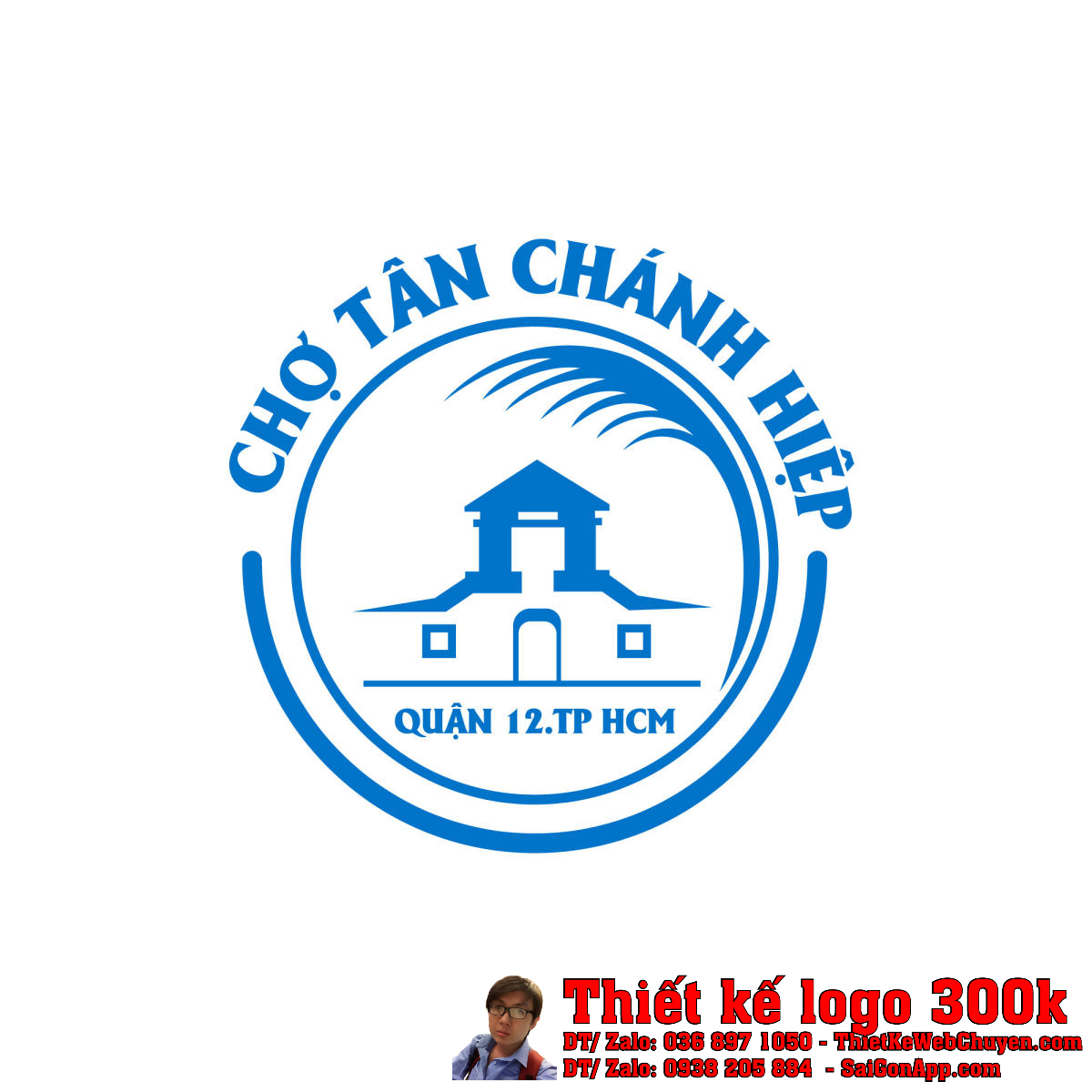 Chi tiết mẫu Thiết kế logo chợ TÂN CHÁNH HIỆP chuyên nghiệp