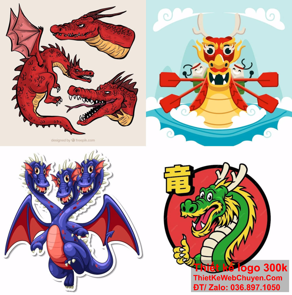 Thiết kế logo con rồng nhanh chóng và hiệu quả. Thiết kế logo con rồng từ ý tưởng độc đáo.