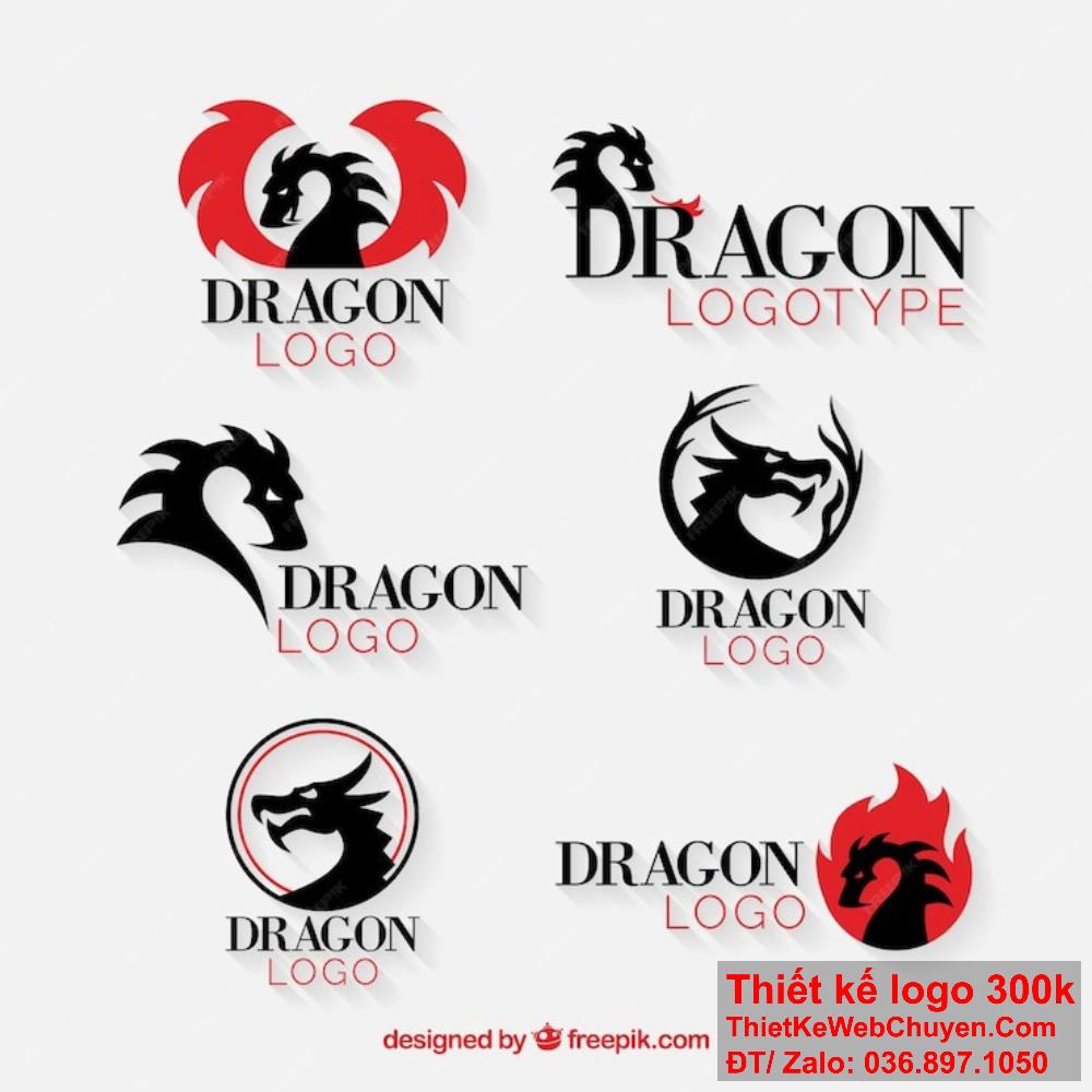 Thiết kế logo con rồng từ đội ngũ tài năng. Thiết kế logo con rồng mang phong cách hiện đại.