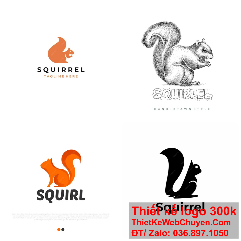 Thiết kế logo con sóc đảm bảo sự khác biệt