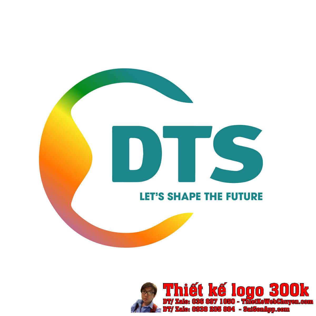 Thiết kế logo công nghệ viễn thông Công ty Cổ phần Công nghệ Truyền thông DTS bản chuẩn