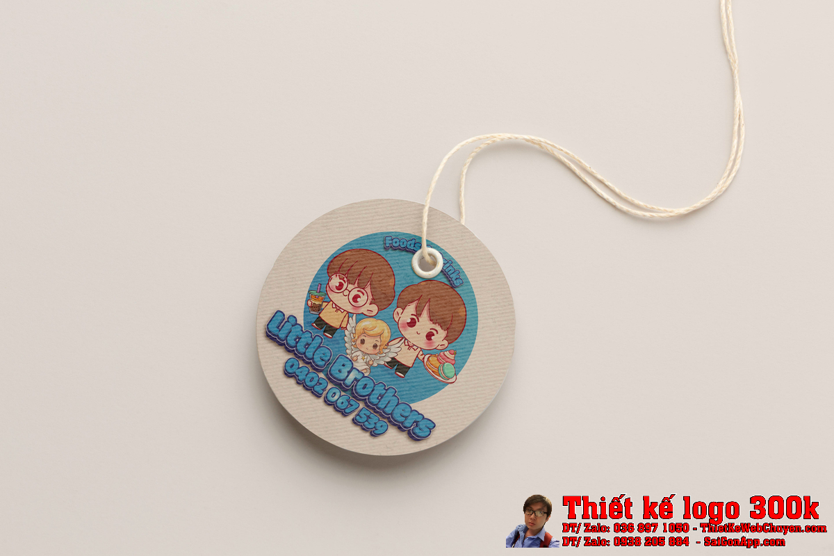 Chi tiết biểu tượng nhân vật trong thiết kế logo công ty Little