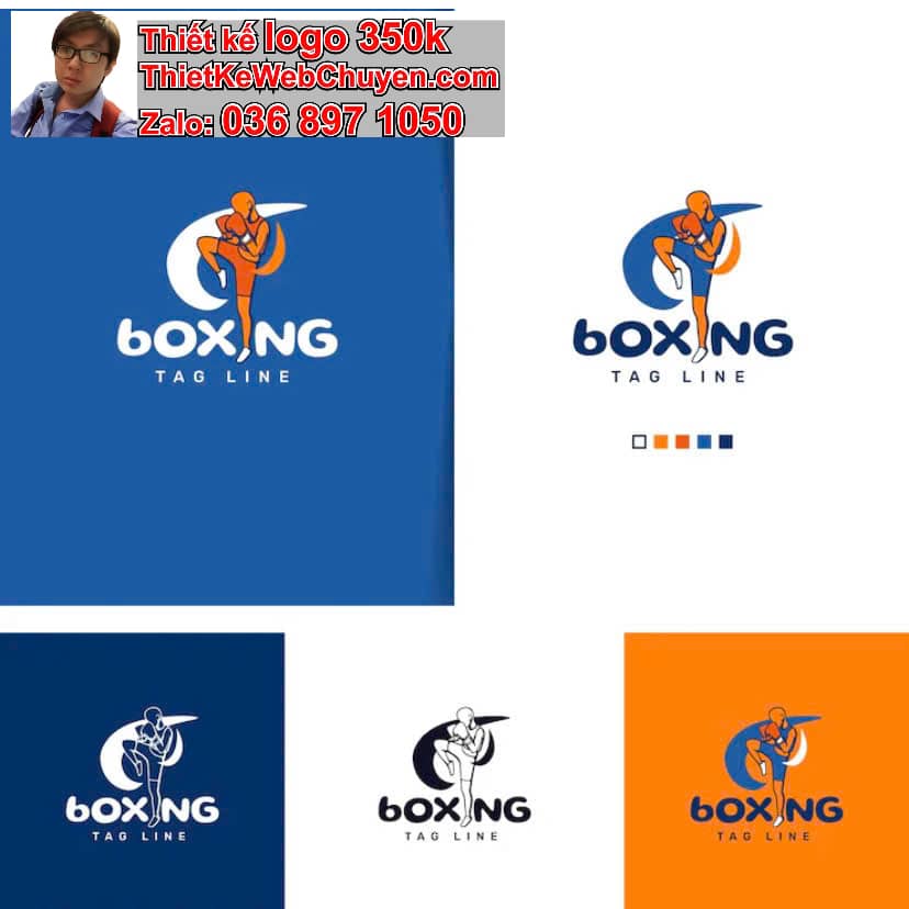 Thiết kế logo công ty Phòng tập boxing kickboxing