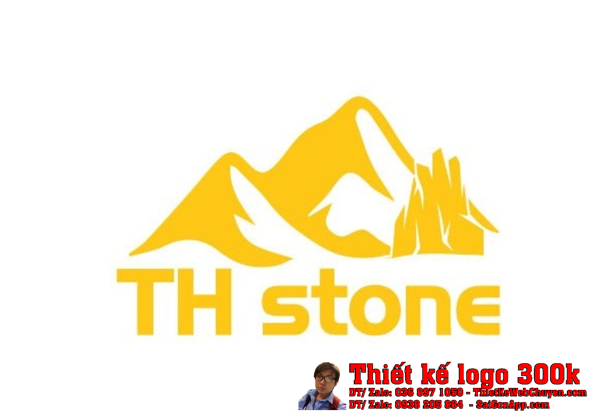 Thiết kế logo công ty TH stone chuyên nghiệp và ấn tượng