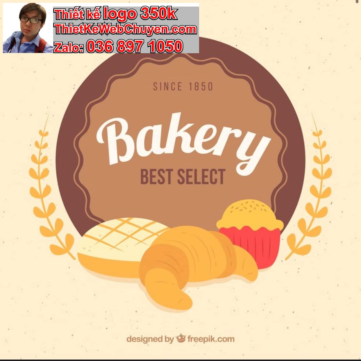 Thiết kế logo công ty bakery giá rẻ