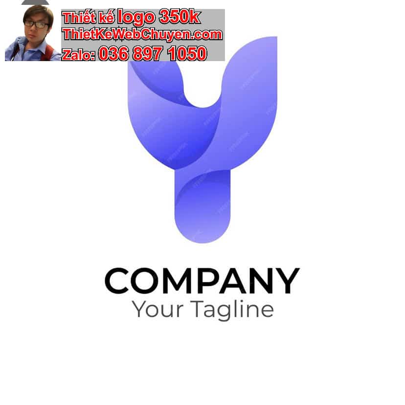 Thiết kế logo công ty chữ Y cách điệu