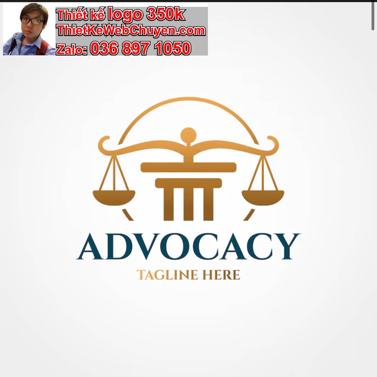 Thiết kế logo công ty công ty luật giá rẻ