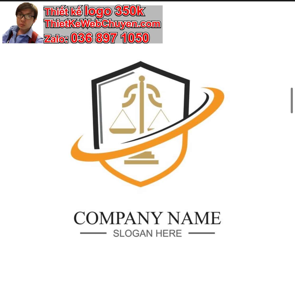 Thiết kế logo công ty công ty luật giá rẻ