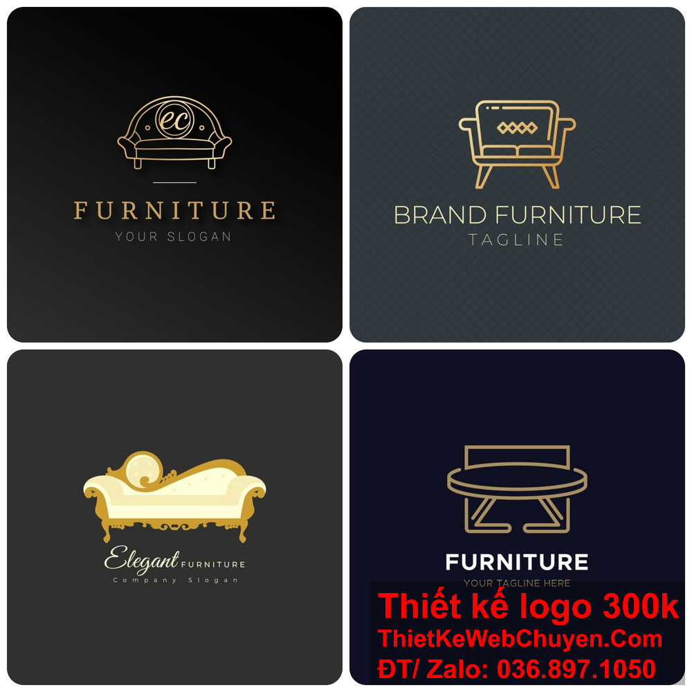 Thiết kế logo công ty đồ gỗ độc đáo giúp thương hiệu nổi bật.