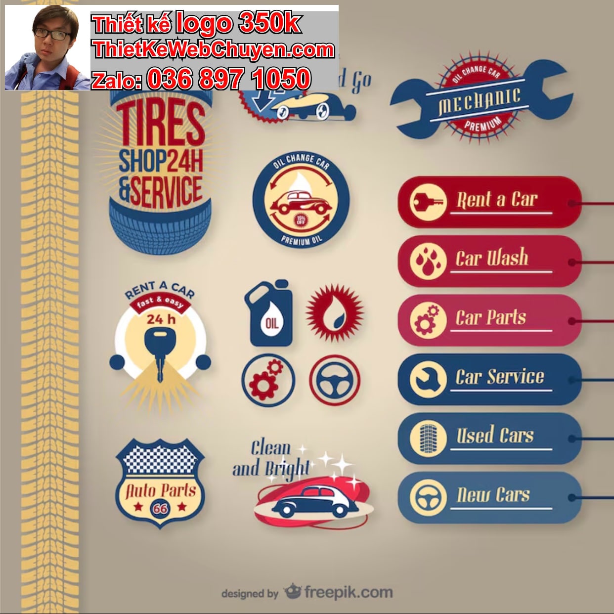 Thiết kế logo công ty garage giá rẻ