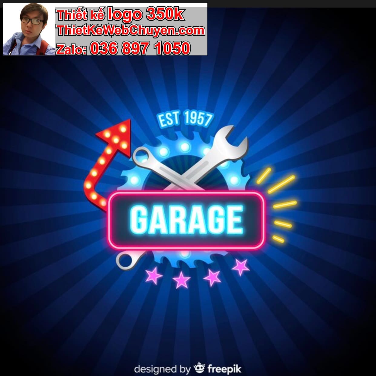 Thiết kế logo công ty garage giá rẻ