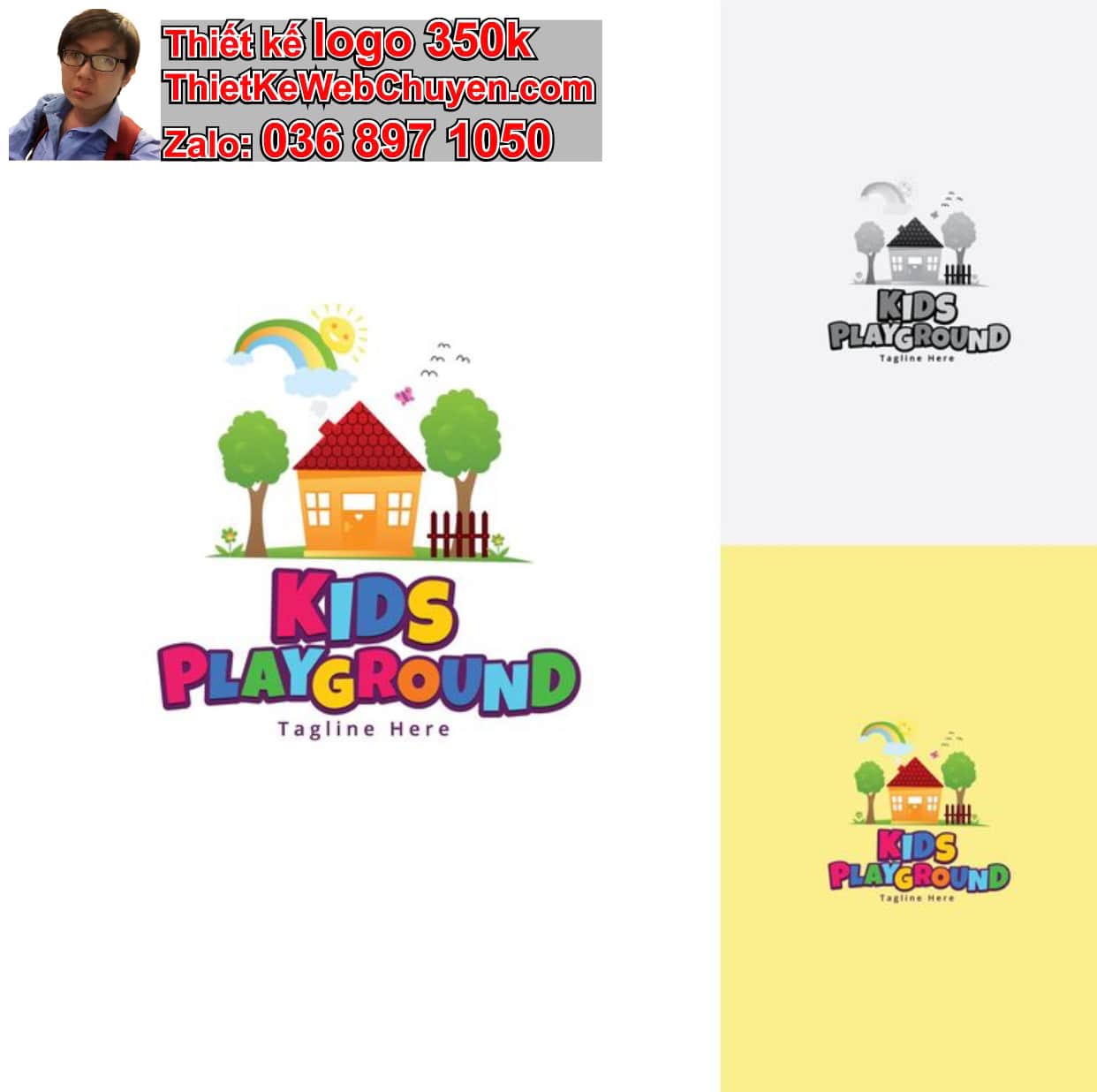 Thiết kế logo công ty mầm non giá rẻ