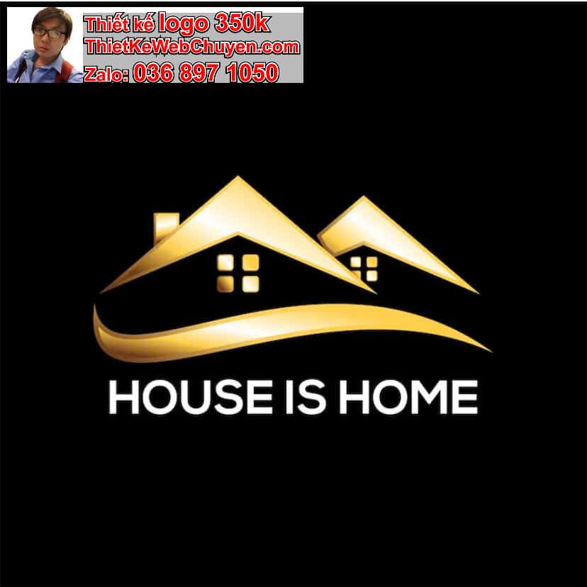 Thiết kế logo công ty ngôi nhà đẹp 