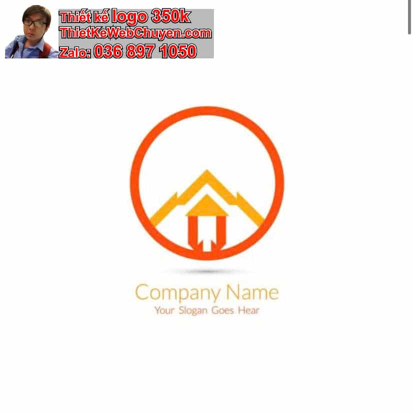 Thiết kế logo công ty ngôi nhà đẹp 