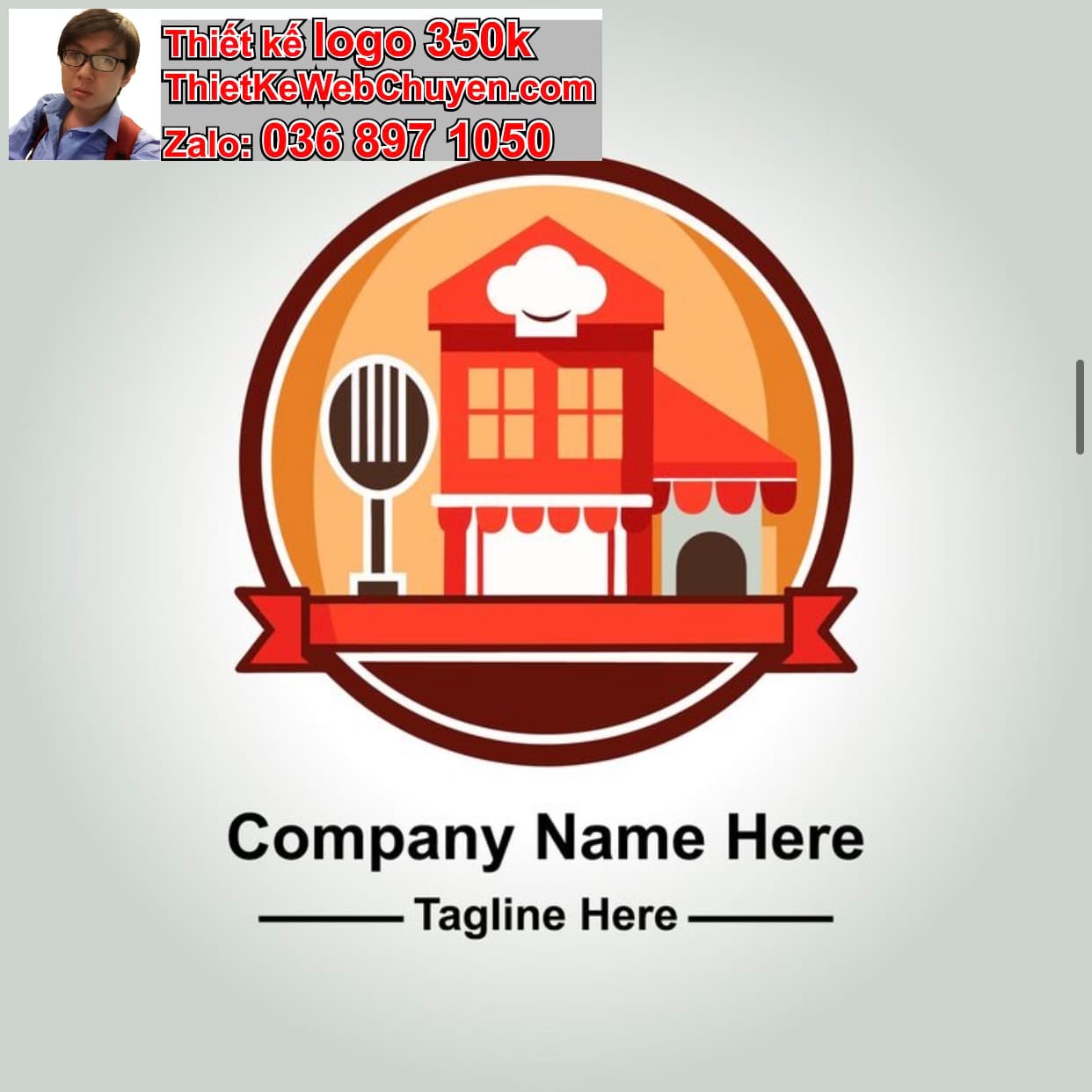 Thiết kế logo công ty nhà hàng giá rẻ