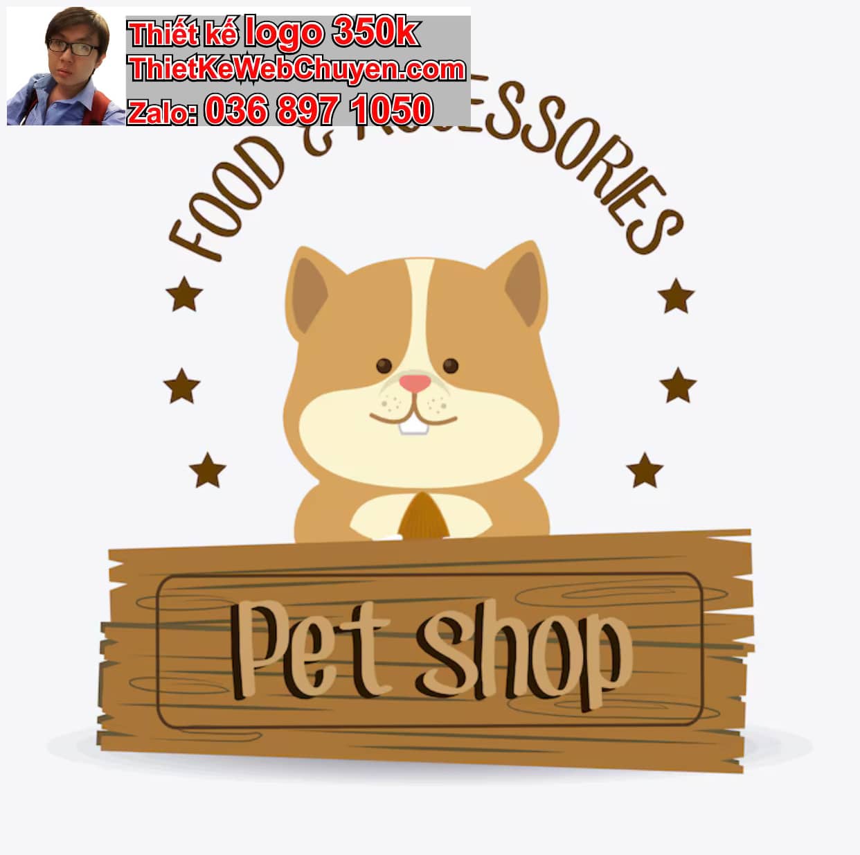 Thiết kế logo công ty pet shop giá rẻ