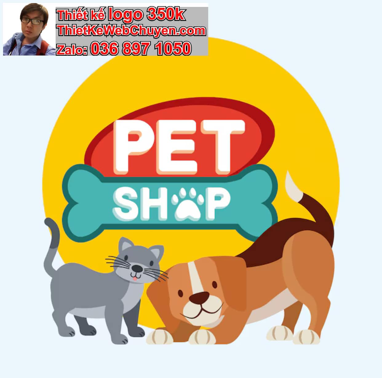 Thiết kế logo công ty pet shop giá rẻ