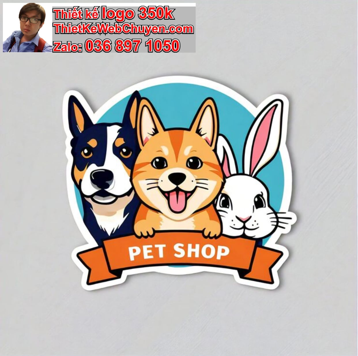 Thiết kế logo công ty pet shop giá rẻ