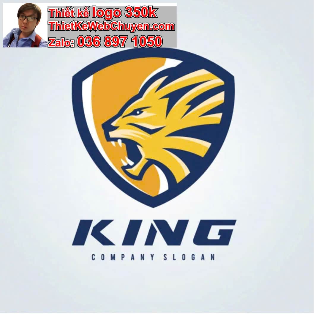 Thiết kế logo công ty sư tử