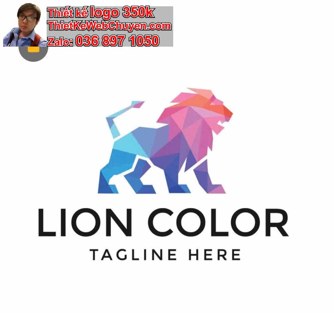Thiết kế logo công ty sư tử