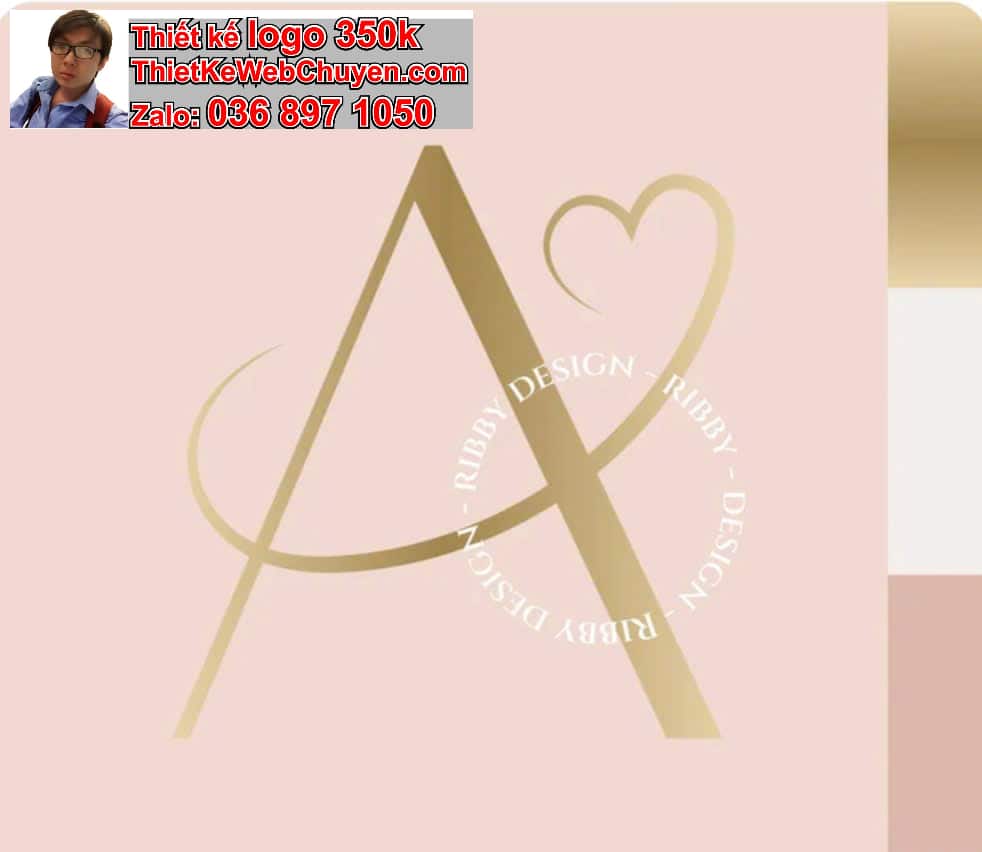 Thiết kế logo công ty tên Ánh