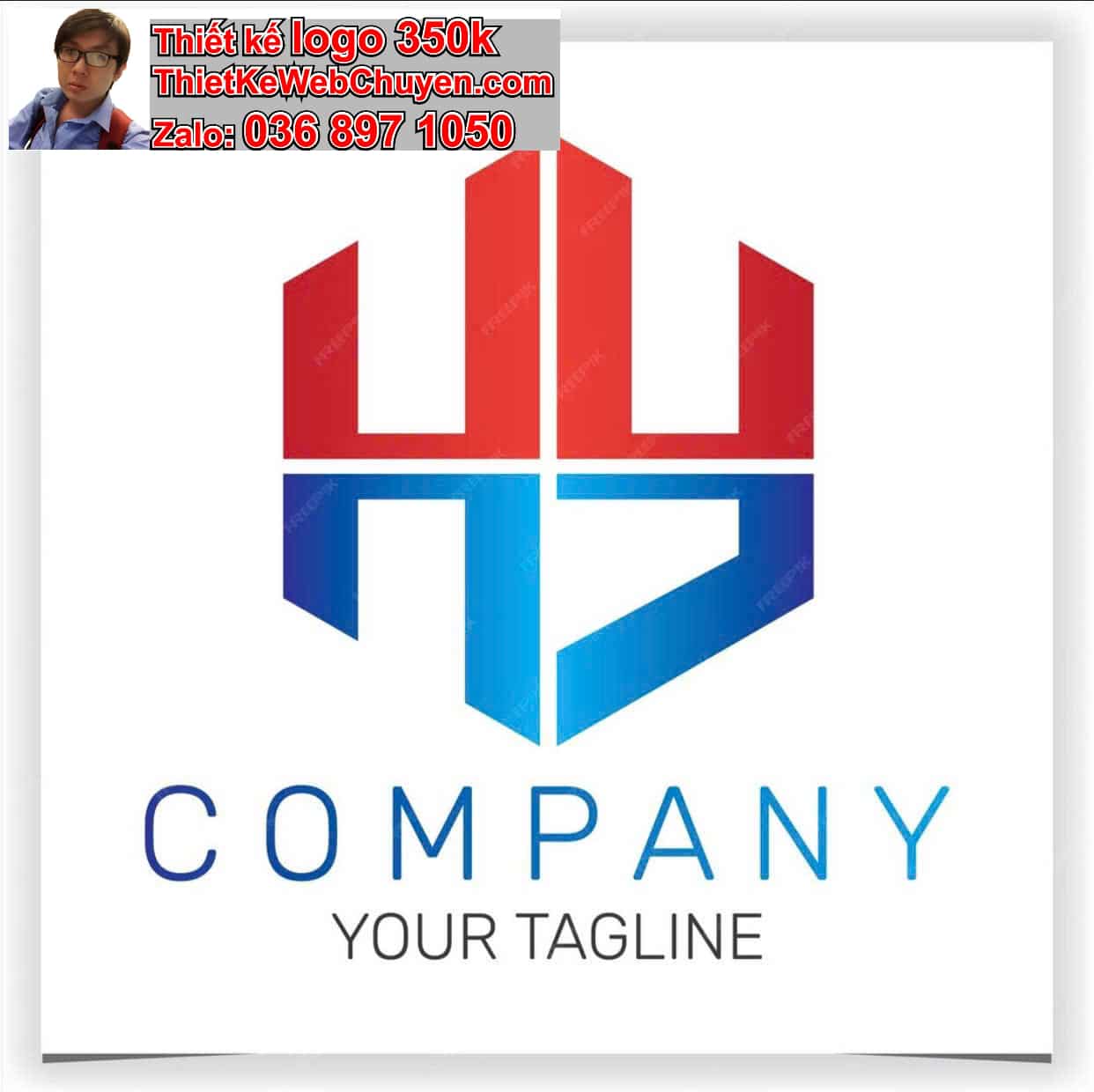 Thiết kế logo công ty tên Hải